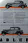 Preview: Adler Trump 1,5 Litre Modelprogram 1933 Reuters Motiv Carbrochure (7678)